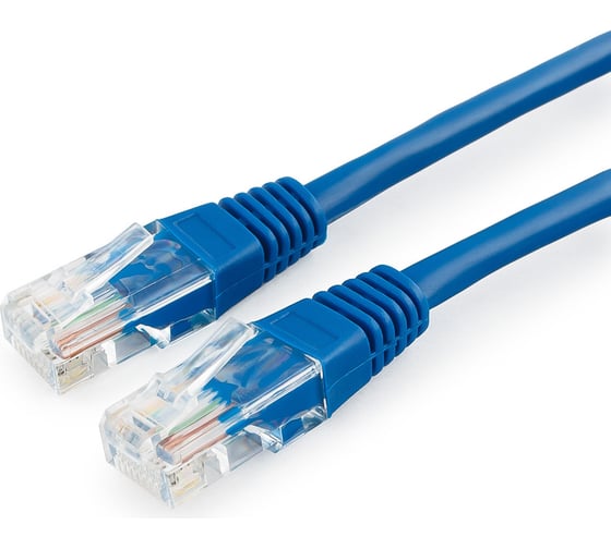 Многожильный медный патч-корд Cablexpert UTP кат.5e, 2м, литой, синий PP10-2M/B