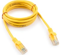 Медный патч-корд Cablexpert UTP кат.5e, 2м, литой, многожильный жёлтый PP10-2M/Y