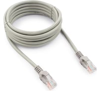 Многожильный медный патч-корд Cablexpert UTP кат.5e, 3м, литой, серый PP10-3M
