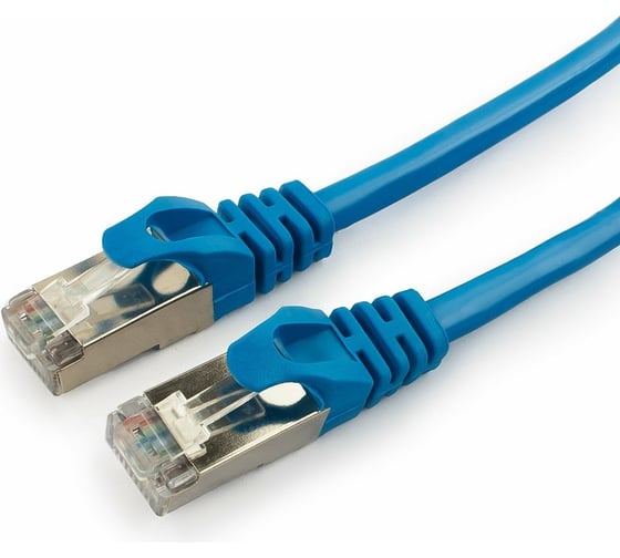 Патч-корд Cablexpert FTP кат.6, 1м, литой, многожильный синий PP6-1M/B
