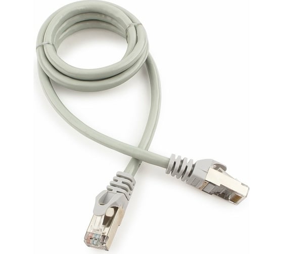 Многожильный патч-корд Cablexpert FTP кат.6, 1м, литой, серый PP6-1M