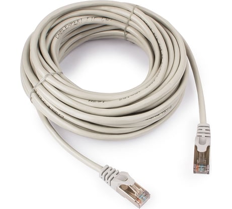 Многожильный патч-корд Cablexpert FTP кат.6, 20м, литой, серый PP6-20M