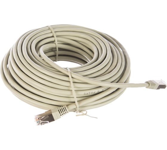 Многожильный патч-корд Cablexpert FTP кат.6, 20м, литой, серый PP6-20M