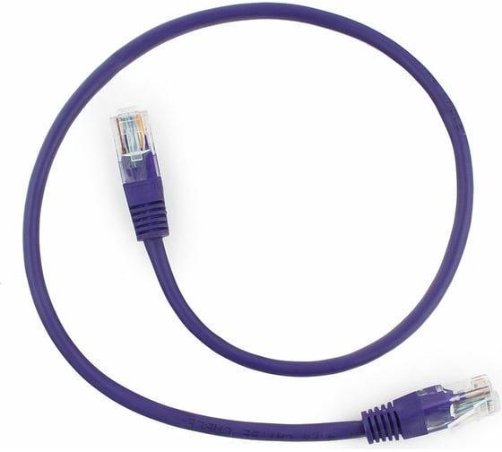 Патч-корд Cablexpert UTP кат.5e, 0.25м, литой, многожильный фиолетовый PP12-0.25M/V 1