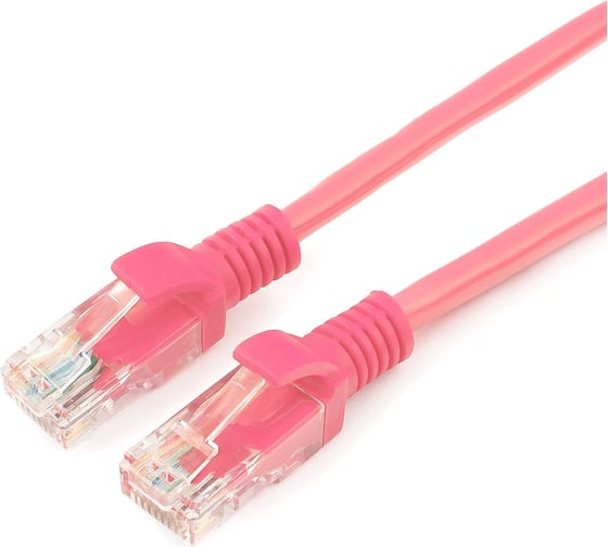 Многожильный патч-корд Cablexpert UTP кат.5e, 0.5м, литой, розовый PP12-0.5M/RO 1