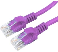 Многожильный патч-корд Cablexpert UTP кат.5e, 0.5м, литой, фиолетовый PP12-0.5M/V