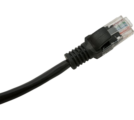 Многожильный патч-корд Cablexpert UTP кат.5e, 1.5м, литой, чёрный PP12-1.5M/BK