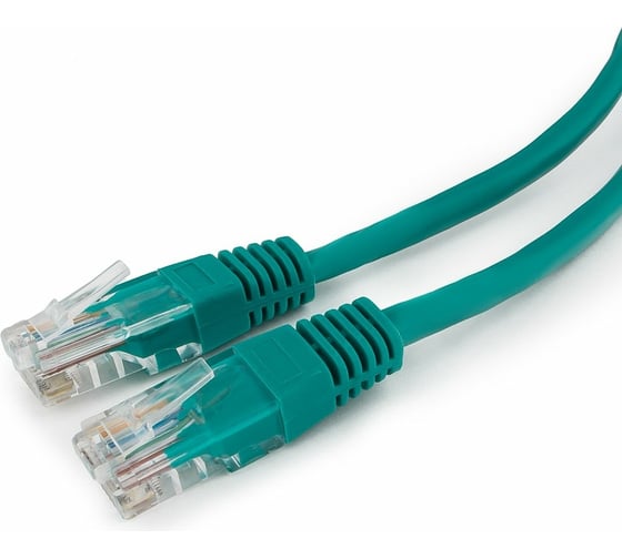 Патч-корд Cablexpert UTP кат.5e, 1.5м, литой, многожильный зелёный PP12-1.5M/G