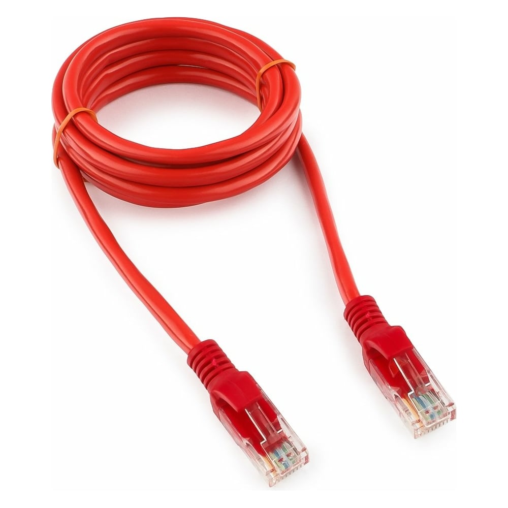 Патч-корд Cablexpert UTP кат.5e, 1.5м, литой, многожильный красный PP12 ...