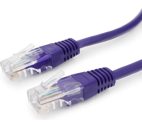 Многожильный патч-корд Cablexpert UTP кат.5e, 1.5 м, литой, фиолетовый PP12-1.5M/V