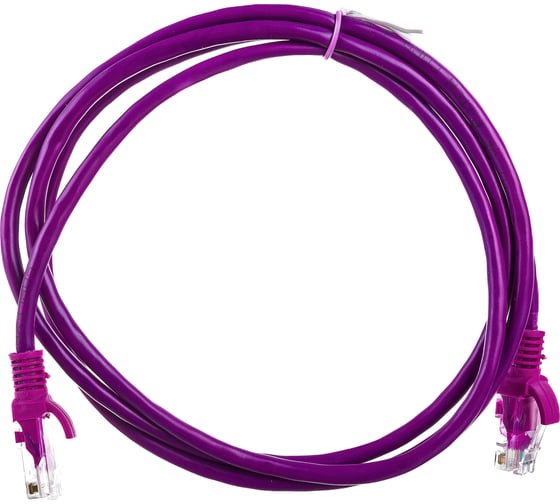Многожильный патч-корд Cablexpert UTP кат.5e, 1.5 м, литой, фиолетовый PP12-1.5M/V 1