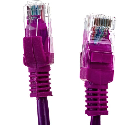 Многожильный патч-корд Cablexpert UTP кат.5e, 1.5 м, литой, фиолетовый PP12-1.5M/V