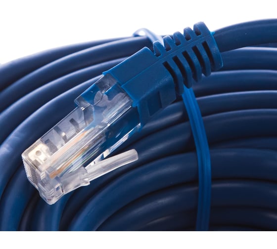 Многожильный патч-корд Cablexpert UTP кат.5e, 15м, литой, синий PP12-15M/B