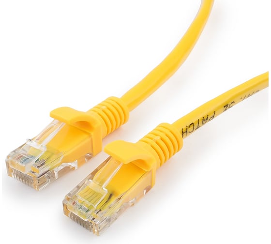 Многожильный патч-корд Cablexpert UTP кат.5e, 15м, литой, жёлтый PP12-15M/Y 1