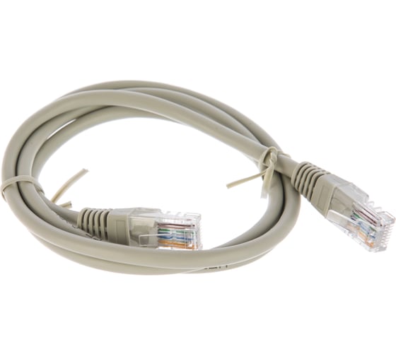 Многожильный патч-корд Cablexpert UTP кат.5e, 1м, литой, серый PP12-1M