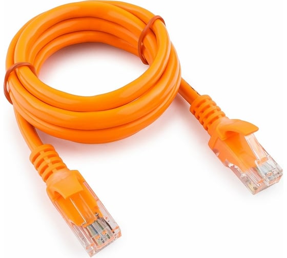 Многожильный патч-корд Cablexpert UTP кат. 5e, 1м, литой, оранжевый PP12-1M/O 1