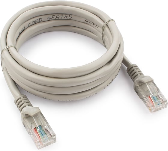 Многожильный патч-корд Cablexpert UTP кат.5e, 2м, литой, серый PP12-2M