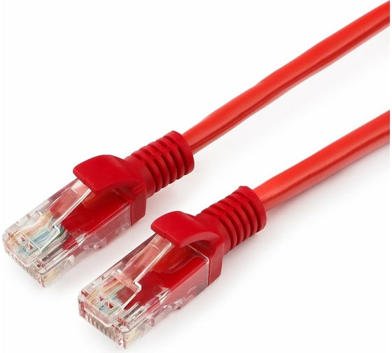 Многожильный литой патч-корд Cablexpert UTP кат.5e, 2м, красный PP12-2M/R