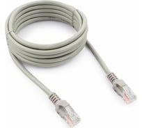 Многожильный патч-корд Cablexpert UTP кат.5e, 3м, литой, серый PP12-3M
