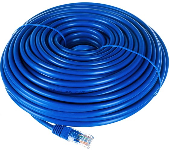 Патч-корд Cablexpert UTP кат.5e, 30м, литой, многожильный синий PP12-30M/B