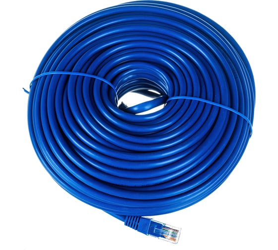 Патч-корд Cablexpert UTP кат.5e, 30м, литой, многожильный синий PP12-30M/B