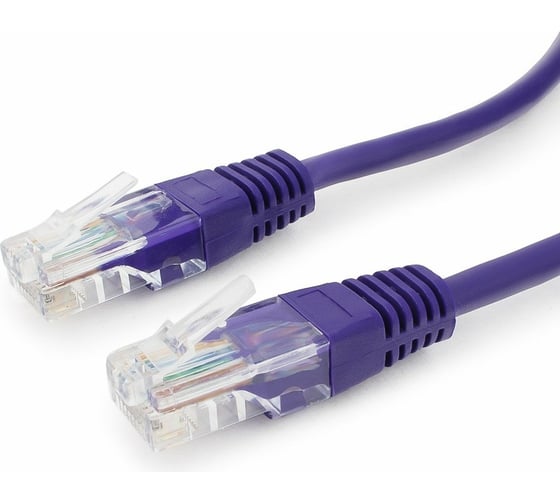 Многожильный патч-корд Cablexpert UTP кат.5e, 5м, литой, фиолетовый PP12-5M/V