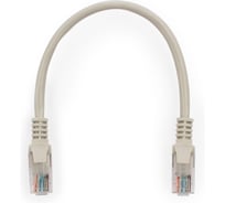 Патч-корд Cablexpert UTP кат.6, 0.25м, литой, многожильный серый PP6U-0.25M