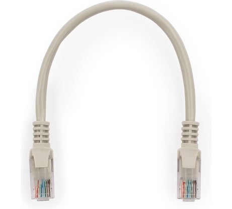 Патч-корд Cablexpert UTP кат.6, 0.25м, литой, многожильный серый PP6U-0.25M