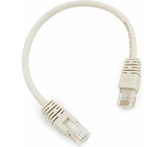 Патч-корд Cablexpert UTP кат.6, 0.25м, литой, многожильный серый PP6U-0.25M