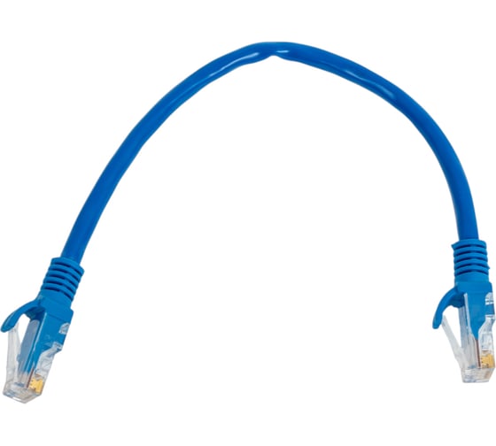 Многожильный патч-корд Cablexpert UTP кат.6, 0.25м, литой, синий PP6U-0.25M/B 1