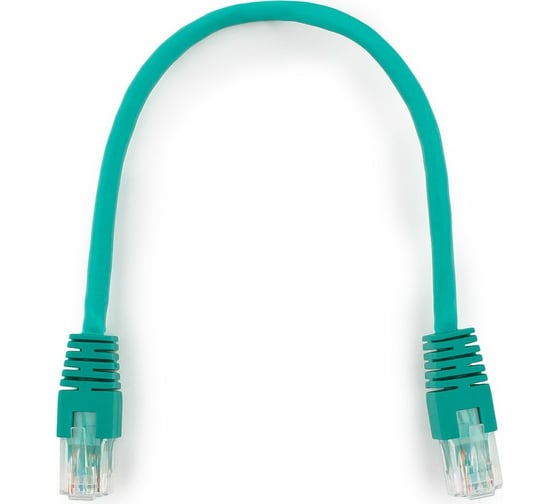 Патч-корд Cablexpert UTP кат.6, 0.25м, литой, многожильный зелёный PP6U-0.25M/G