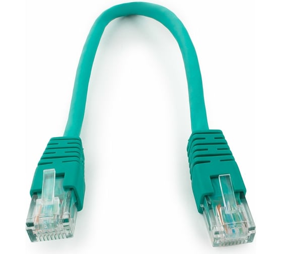Патч-корд Cablexpert UTP кат.6, 0.25м, литой, многожильный зелёный PP6U-0.25M/G