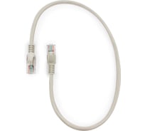 Патч-корд Cablexpert UTP кат.6, 0.5м, литой, многожильный серый PP6U-0.5M
