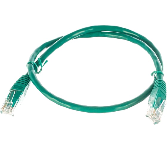 Патч-корд Cablexpert UTP кат.6, 0.5м, литой, многожильный зелёный PP6U-0.5M/G