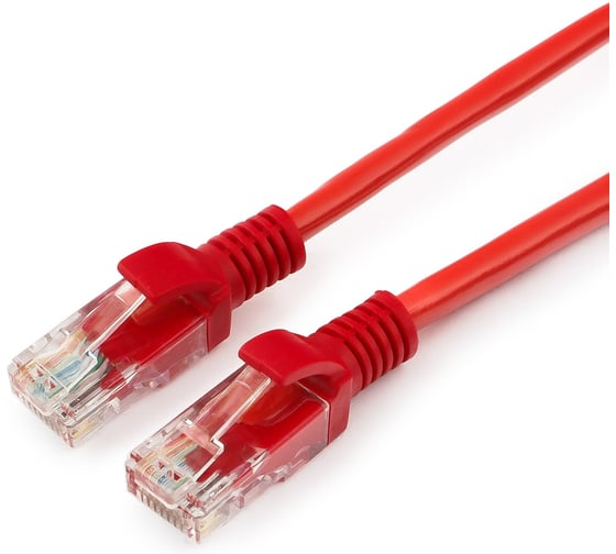 Многожильный патч-корд Cablexpert UTP кат.6, 1м, литой, красный PP6U-1M/R 1