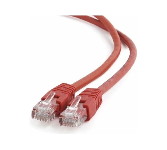 Многожильный патч-корд Cablexpert UTP кат.6, 1м, литой, красный PP6U-1M/R