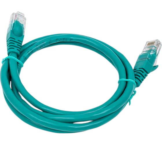 Многожильный патч-корд Cablexpert UTP кат.6, 1м, литой, зелёный PP6U-1M/G