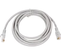 Патч-корд Cablexpert UTP кат.6, 3м, литой, многожильный серый PP6U-3M