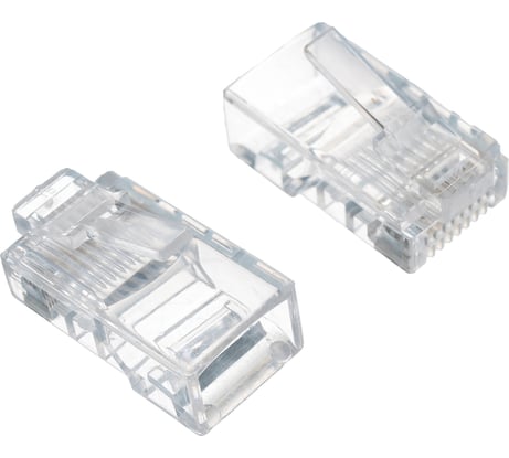 Вилка Cablexpert RJ-45 8P8C универсал кат.5e. 6 мкр со сквозным отверстием 10шт LC-PTU-01/10