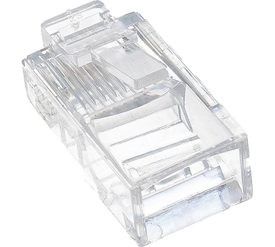 Вилка Cablexpert RJ-45 8P8C универсал кат.5e. 6 мкр со сквозным отверстием 10шт LC-PTU-01/10
