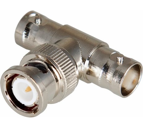 Переход REXANT штекер bnc - гнездо bnc x 2 (тройник) 50 штук 05-3301
