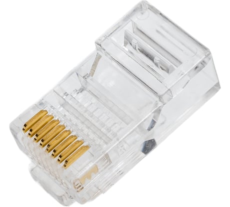 Сквозной (проходной) коннектор rj-45 (8p8c) Ripo cat.5e, универсальные ножи (упк.20шт.) 003-400034/20