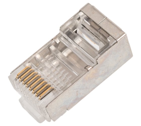 Экранированный коннектор rj-45 (8p8c) Ripo (по 20шт) 003-400007/20