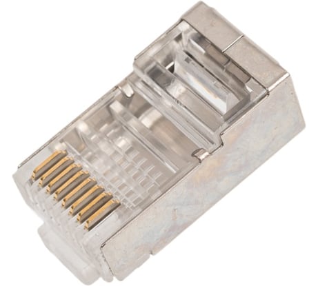 Экранированный коннектор rj-45 (8p8c) Ripo cat.5e, покрытие 3мкд (по 20 шт.) 003-400022/20