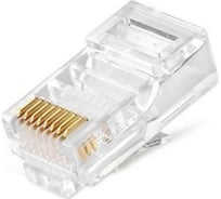 Коннектор rj-45 (8p8c) Ripo cat.5e, универсальные ножи ( в упак. 20 шт.) 003-400001/20