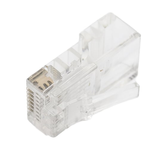Коннектор rj-45 (8p8c) Ripo cat.5e, покрытие 3мкд, универсальные ножи ( по 50 шт) 003-400021/50