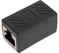 Модуль VCOM rj-45 f - rj-45 f ftp проходной abs пластик черный кат.5e CT251S