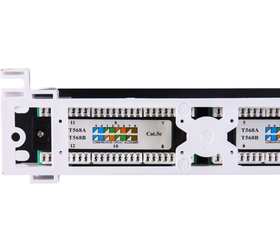 Настенная патч-панель Ripo 12 портов, универсальная, cat.5e (класс d), 100мгц, rj45/8p8c, 110, t568a/b, 003-100040
