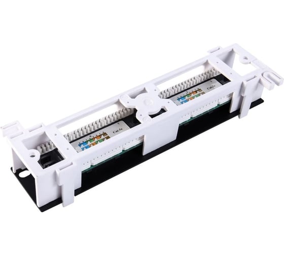 Настенная патч-панель Ripo 12 портов, универсальная, cat.5e (класс d), 100мгц, rj45/8p8c, 110, t568a/b, 003-100040
