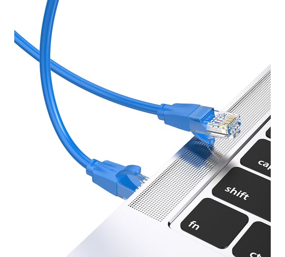 Прямой патч-корд VENTION UTP cat.6, RJ45 - 2м. Синий IBELH